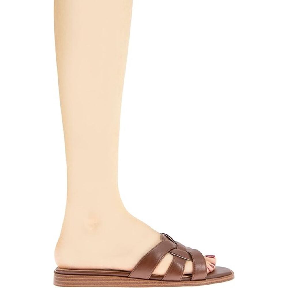 NEW BCBGeneration Women's Meltem Flat Sandal Sugar Almond Size 6M Slip On - Picture 2 of 5